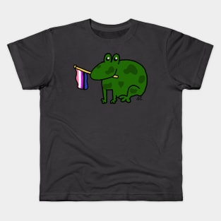 Genderfluid Frog Kids T-Shirt